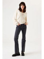 Garcia Sweter w kolorze kremowym rozmiar: XL. Brązowe swetry klasyczne damskie Garcia, xl, bez kołnierzyka. Za 122.67 zł.