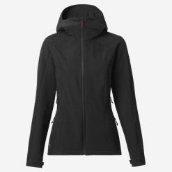 Second Life - Kurtka trekkingowa damska Softshell Forclaz MT500 - Stan Dobry. Czarne kurtki sportowe damskie FORCLAZ, m, bez wzorów, z materiału, z kapturem. Za 186.99 zł.