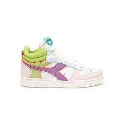 Sneakersy damskie DIADORA MAGIC BASKET DEMI WN. Białe obuwie sportowe damskie Diadora, bez zapięcia, trekkingowe. Za 199.99 zł.