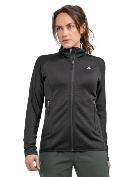 Bluza trekkingowa damska Schöffel Cascata. Czarne bluzy damskie Schöffel, na zimę, l, bez wzorów, z materiału, bez kaptura. Za 499.99 zł.