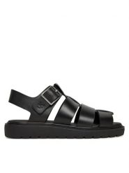 Calvin Klein Jeans Sandały Sq Molded Sdl Fisherman Mg Wn YW0YW01700 Czarny. Czarne sandały damskie Calvin Klein Jeans, bez wzorów, z jeansu, bez obcasa, na płaskiej podeszwie, bez zapięcia. Za 269.99 zł.