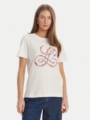 Luisa Spagnoli T-Shirt Ballada 543153 Biały Regular Fit. Białe t-shirty damskie Luisa Spagnoli, m, bez wzorów, z bawełny, bez kołnierzyka. Za 602.99 zł.