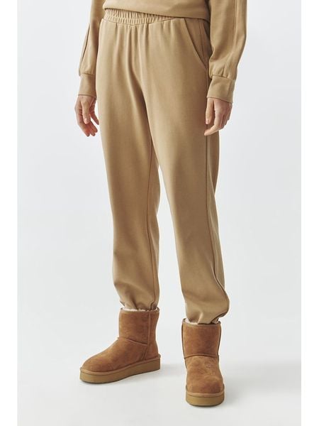 TATUUM Spodnie dresowe "Seni" w kolorze beżowym rozmiar: XS. Brązowe spodnie dresowe damskie TATUUM, xs, bez wzorów, z dresówki. Za 196.24 zł.