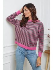 So Cachemire Sweter "Dweg" w kolorze różowo-oliwkowym rozmiar: M. Różowe swetry klasyczne damskie So Cachemire, m, z kaszmiru, bez kołnierzyka. Za 267.29 zł.