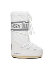 Moon Boot Śniegowce 80D1400440 Biały. Białe kozaki dziewczęce Moon Boot, bez wzorów, ze skóry, bez obcasa, bez zapięcia. Za 859.00 zł.