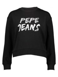 Pepe Jeans Sweter w kolorze czarnym rozmiar: M. Czarne swetry klasyczne damskie Pepe Jeans, m, z bawełny, bez kołnierzyka. Za 219.08 zł.