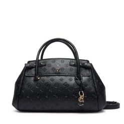 Torebka Guess. Czarne kuferki damskie Guess, z aplikacjami, bez dodatków. Za 634.99 zł.
