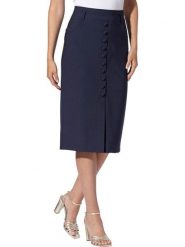 Heine Spódnica w kolorze granatowym rozmiar: 38. Niebieskie spódnice damskie Heine, bez wzorów, midi. Za 126.99 zł.