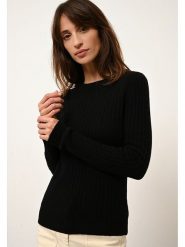 Just Cashmere Kaszmirowy sweter "Avana" w kolorze czarnym rozmiar: XL. Czarne swetry klasyczne damskie Just Cashmere, xl, z kaszmiru, bez kołnierzyka. Za 293.75 zł.