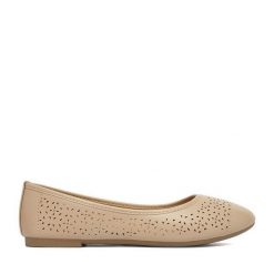 Baleriny JENNY. Brązowe balerinki damskie Jenny, bez wzorów. Za 59.99 zł.