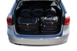 Torby Do Bagażnika Vw Passat Variant 2010-2014 5Szt Kjust. Czarne torby podróżne KJUST, bez wzorów, z kauczuku. Za 1,607.00 zł.