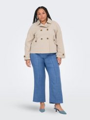 ONLY Carmakoma Kurtka przejściowa w kolorze beżowym rozmiar: M-46/48. Brązowe kurtki damskie Only Carmakoma, m, bez wzorów, bez kaptura. Za 115.24 zł.