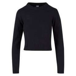 Sweter damski Urban Classics. Czarne swetry klasyczne damskie Urban Classics, na zimę, z bawełny, bez kołnierzyka. Za 214.00 zł.