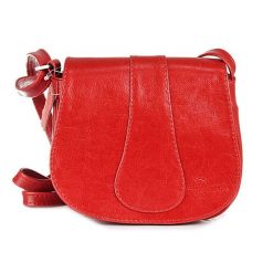 Torebka skórzana damska listonoszka DAN-A T38 czerwona. Czerwone shopper bag DAN-A, bez wzorów, ze skóry, bez dodatków. Za 249.99 zł.