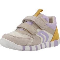 Buty GEOX B IUPIDOO Beżowy. Brązowe obuwie trekkingowe damskie Geox, ze skóry, bez zapięcia. Za 226.99 zł.