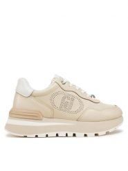 Liu Jo Sneakersy BA5043 P0102 Écru. Obuwie sportowe damskie Liu Jo, ze skóry, bez zapięcia. Za 499.99 zł.