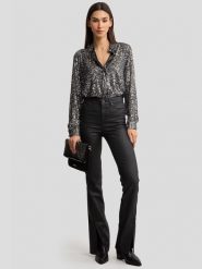 BIG STAR Dżinsy - Flare fit - w kolorze czarnym rozmiar: W26/L32. Czarne jeansy damskie Big Star, z podwyższonym stanem. Za 169.99 zł.