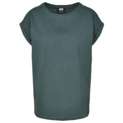 Damski T-shirt w dużych rozmiarach Urban Classic extended. Zielone t-shirty damskie Urban Classics, bez wzorów, bez kołnierzyka. Za 90.00 zł.