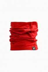 Komin na szyję trekkingowy wielofunkcyjny Woolona Merino. Czerwone kominy damskie WOOLONA, na zimę, bez wzorów, z materiału. Za 117.00 zł.