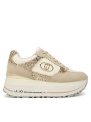 Liu Jo Sneakersy Plus 01 BF5011 PX078 Beżowy. Brązowe obuwie sportowe damskie Liu Jo, ze skóry, bez zapięcia. Za 559.99 zł.