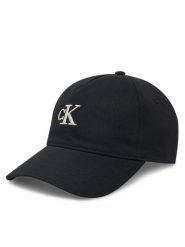 Calvin Klein Jeans Czapka z daszkiem Embroidered Monogram Cap LV04K5024G Czarny. Czarne czapki z daszkiem damskie Calvin Klein Jeans, bez wzorów, z bawełny. Za 99.99 zł.