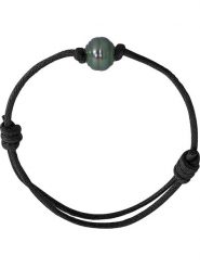 Pearline Bransoletka z perłą rozmiar: onesize. Czarne bransoletki damskie Pearline, srebrne. Za 152.99 zł.