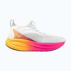 Buty do biegania Mizuno Neo Vista 2 white/white/pink tetra. Białe obuwie sportowe damskie Mizuno, bez zapięcia, do biegania. Za 679.99 zł.