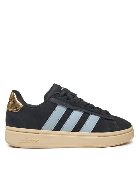 Adidas Sneakersy Grand Court Alpha 00s JH8671 Czarny. Czarne obuwie sportowe damskie Adidas, ze skóry, bez zapięcia. Za 259.99 zł.