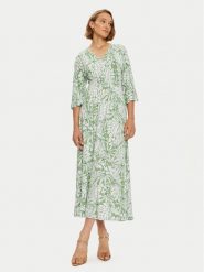 Olsen Sukienka letnia 13001786 Zielony Relaxed Fit. Zielone sukienki damskie Olsen, bez wzorów, z wiskozy, bez ramiączek. Za 649.99 zł.