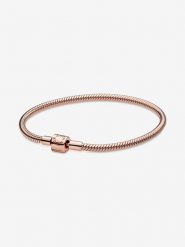 Pandora Pozłacana bransoletka rozmiar: onesize. Różowe bransoletki damskie Pandora, metalowe. Za 494.95 zł.