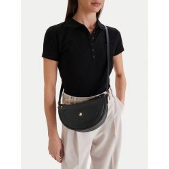 Torebka Beverly Hills Polo Club. Czarne listonoszki damskie Beverly Hills Polo Club, bez wzorów, bez dodatków. Za 159.99 zł.