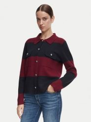 Morgan Kardigan 262-MBOLOU Bordowy Regular Fit. Czerwone kardigany damskie Morgan, m, bez wzorów, z syntetyku. Za 299.99 zł.