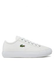 Lacoste Sneakersy Backcourt 224 2 Cuj 748CUJ000121G Biały. Białe obuwie sportowe damskie Lacoste, ze skóry, bez zapięcia. Za 279.99 zł.