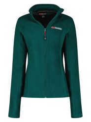Geographical Norway Kurtka polarowa "Tug" w kolorze ciemnozielonym rozmiar: XXL. Zielone kurtki damskie Geographical Norway, xxl, bez wzorów, z polaru, bez kaptura. Za 74.46 zł.