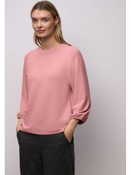 Street One Koszulka w kolorze jasnoróżowym rozmiar: 34. Różowe koszulki damskie Street One, bez wzorów, bez kołnierzyka, bez ramiączek. Za 147.91 zł.