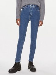 Calvin Klein Jeans Jeansy J20J221585 Niebieski Skinny Fit. Niebieskie jeansy damskie Calvin Klein Jeans, bez wzorów, z bawełny. Za 239.99 zł.