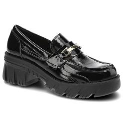 Czarne Półbuty Lemar Wygodne Skórzane Buty. Czarne półbuty damskie Lemar, na wiosnę, bez wzorów, ze skóry, bez obcasa, na obcasie, bez zapięcia. Za 279.00 zł.