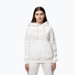 Bluza damska Pitbull Fiora Hooded. Białe bluzy damskie PITBULL, m, bez wzorów, z bawełny, bez kaptura. Za 189.99 zł.