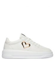 LOVE MOSCHINO Sneakersy JA15485G0OIA0100 Biały. Białe obuwie sportowe damskie Love Moschino, ze skóry, bez zapięcia. Za 939.99 zł.