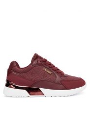 Guess Sneakersy FLFM16 ELE12 Bordowy. Czerwone obuwie sportowe damskie Guess, ze skóry, bez zapięcia. Za 439.99 zł.