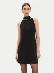Imperial Sukienka koktajlowa ADPXIKP Czarny Regular Fit. Czarne sukienki damskie Imperial, bez wzorów, z syntetyku, wizytowe, bez ramiączek. Za 339.99 zł.