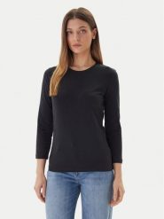 JOOP! Bluzka 58 253JE58Tani 30047800 Czarny Regular Fit. Czarne bluzki damskie Joop!, bez wzorów, z bawełny, bez kołnierzyka, bez ramiączek. Za 179.99 zł.