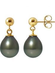 Pearl Addict Złote kolczyki-wkrętki z perłami rozmiar: onesize. Żółte kolczyki damskie Pearl Addict, z perłą, złote. Za 739.99 zł.