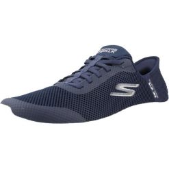 Buty SKECHERS GO WALK FLEX GRAND ENTRY Niebieski. Białe obuwie sportowe casual damskie Skechers, z materiału, trekkingowe, Skechers Sport. Za 349.99 zł.