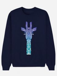 WOOOP Bluza "Giraffe Mint" w kolorze granatowym rozmiar: XXL. Niebieskie bluzy damskie Wooop, xxl, bez wzorów, z bawełny, bez kaptura. Za 100.99 zł.