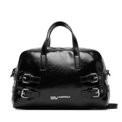 Torebka Karl Lagerfeld Jeans. Czarne torebki klasyczne damskie Karl Lagerfeld Jeans, z jeansu, bez dodatków. Za 769.99 zł.