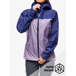 Kurtka z membraną w góry damska Rab Arc Eco Jacket. Fioletowe kurtki damskie RAB, bez wzorów, bez kaptura. Za 807.99 zł.