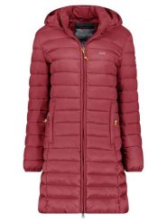 Geographical Norway Płaszcz pikowany "Atikolor" w kolorze bordowym rozmiar: M. Czerwone płaszcze damskie Geographical Norway, m, bez wzorów, bez kaptura. Za 174.84 zł.