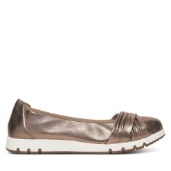 Baleriny Caprice. Brązowe balerinki damskie Caprice, bez wzorów. Za 329.99 zł.