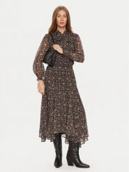 Pepe Jeans Sukienka codzienna Pixy PL953603 Czarny Regular Fit. Czarne sukienki damskie Pepe Jeans, bez wzorów, z jeansu, bez ramiączek. Za 649.99 zł.